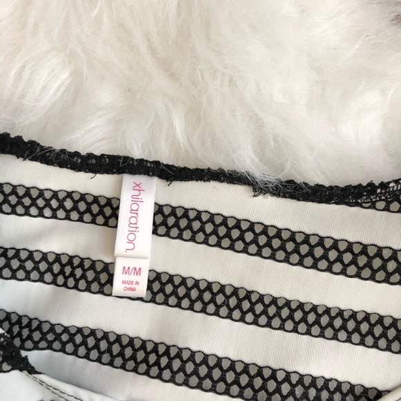 Xhilaration Black and White Striped Midi Dress - Picture 8 of 8